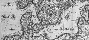 Kaart Oostzee 16e eeuw